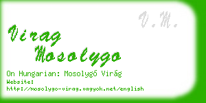 virag mosolygo business card